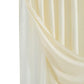 Ivory Sheer and Grid Shower Curtain and Liner Set