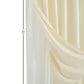 Ivory Sheer and Grid Shower Curtain and Liner Set