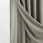 Gray Sheer and Grid Shower Curtain and Liner Set