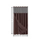 Brown Modern Grid Shower Curtain and Liner Set
