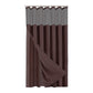 Brown Modern Grid Shower Curtain and Liner Set
