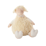 26" X 22" Ivory Lamb Fabric Throw Pillow