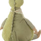 26" X 22" Green Crocodile Fabric Throw Pillow