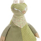 26" X 22" Green Crocodile Fabric Throw Pillow