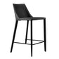 26" Black Steel Low Back Counter Height Bar Chair