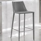 30" Gray Steel Low Back Bar Height Bar Chair