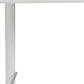 Set of Two 30" White Faux Leather And Steel Low Back Bar Height Bar Chairs