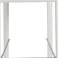 Set of Two 30" White Faux Leather And Steel Low Back Bar Height Bar Chairs