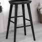 29" Black Manufactured Wood Backless Bar Height Bar Chair