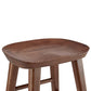 25" Brown Manufactured Wood Backless Counter Height Bar Chair