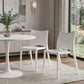 Set of Two White Heavy Duty Plastic Outdoor Stacking Dining Chairs
