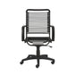 Black Adjustable Swivel Bungee Rolling Office Chair