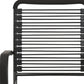 Black Adjustable Swivel Bungee Rolling Office Chair