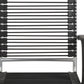 Black and Silver Adjustable Swivel Bungee Rolling Office Chair