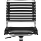 Black and Silver Adjustable Swivel Bungee Rolling Office Chair
