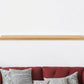 75" Natural Wooden Wall Mounted Floating Shelf