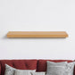 43" Natural Light Brown Wooden Floating Shelf