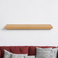 43" Natural Light Brown Wooden Floating Shelf