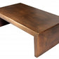 54" Copper Solid Wood and Metal Frame Coffee Table