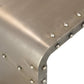 60" Gray Aluminum and Metal Frame Coffee Table