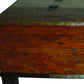 50" Brown Solid Wood Distressed Lift Top Coffee Table