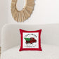 Christmas Buffalo Check Pick Up Truck Throw Pillow