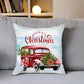 18" Multicolor Christmas Wreath Throw Pillow