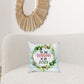 Set Of Two Multicolor Zippered Polyester Text Throw Pillow
