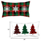 Set of 2 Christmas Plaid Lumbar Decorative Pillows