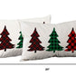 Set of 2 Christmas Tree Trio Plaid Lumbar Pillow Covers