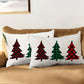 Set of 2 Christmas Tree Trio Plaid Lumbar Pillow Covers