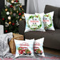 Set of Four Green Christmas Christmas Tree Fabric Throw Pillow Covers