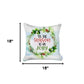 Set of Four Green Christmas Christmas Tree Fabric Throw Pillow Covers
