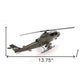 5" Green Metal Hand Painted Model Airplane Tabletop Sculpture