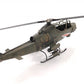 5" Green Metal Hand Painted Model Airplane Tabletop Sculpture