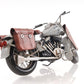 6" Grey Metal Hand Painted Decorative Motorcycle