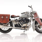 6" Grey Metal Hand Painted Decorative Motorcycle