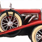 5" Red Metal Hand Painted Model Car Tabletop Sculpture