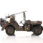 6" Army Green Metal Hand Painted Decorative Truck