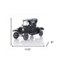 12" Black Metal c1908 Ford Model Car Tabletop Sculpture