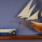4" White Metal Hand Painted Model Car Tabletop Sculpture