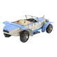 4" White Metal Hand Painted Model Car Tabletop Sculpture