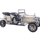 8" Silver Metal Hand Painted Model Car Tabletop Sculpture