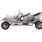 8" Silver Metal Hand Painted Model Car Tabletop Sculpture