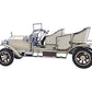 8" Silver Metal Hand Painted Model Car Tabletop Sculpture