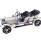8" Silver Metal Hand Painted Model Car Tabletop Sculpture