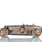 c1924 Bugatti Bronze and Silver Racecar Model Sculpture