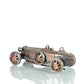 c1924 Bugatti Bronze and Silver Racecar Model Sculpture
