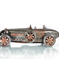 c1924 Bugatti Bronze and Silver Racecar Model Sculpture