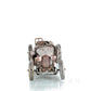 c1924 Bugatti Bronze and Silver Racecar Model Sculpture